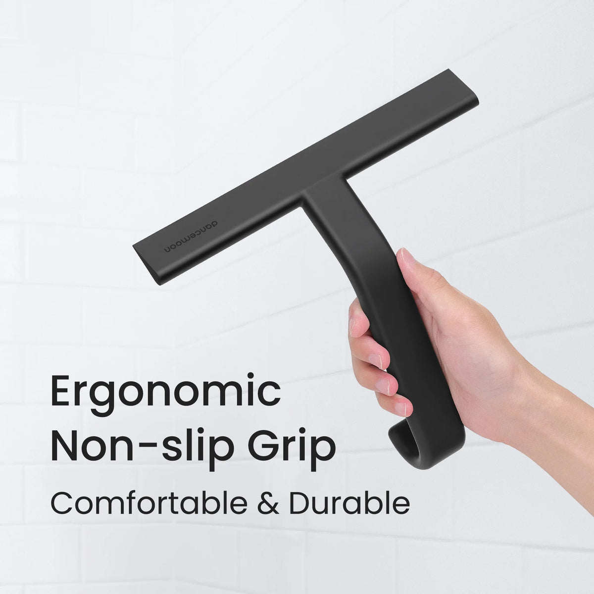 Squeegee Simple dancemoon JustHang Shower Squeegee with Hook(Black)