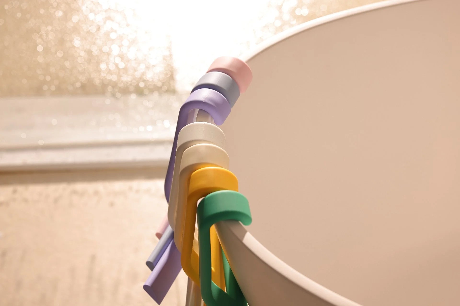 dancemoon colorful shower squeegee with hook